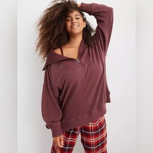 Aerie Quarter-zip  sweatshirt